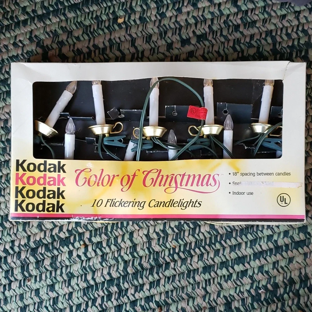 Kodak Color of Christmas string lights Vintage Tested